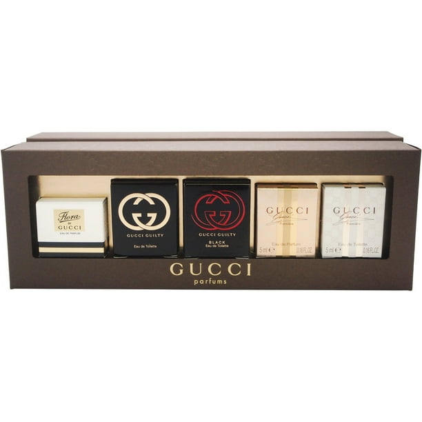 Gucci Bvlgari Man Black Cologne Gift Set for Men, 4 Pieces Walmart