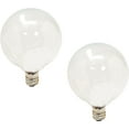 thumbnail image 2 of GE Globe Light Bulbs, Soft White, 40 Watt, Cozy Relaxing Light, Medium Base, Dimmable (2 Pack), 2 of 5