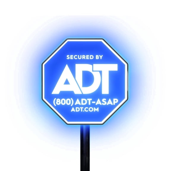 ADT Blu Live Light, Alarm-Activated Outdoor Sign, Weatherproof IP65, Helps First Responders Find You, (Plan Required)