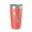 Coral, variant on Long Lake Map Tumbler Travel Mug Insulated Laser Engraved Coffee Cup Minneapolis St. Paul Minnesota 20 oz Yellow