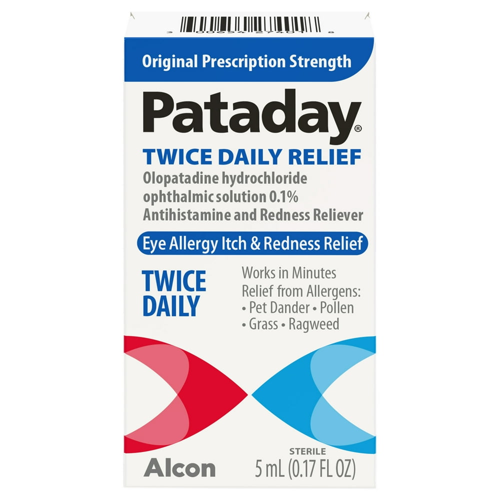 Pataday Twice Daily Eye Allergy Itch Relief Eye Drops, 5 ml Walmart