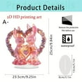 thumbnail image 3 of Uutvmp Valentine Day Decorations, 9.84in 2D Valentine's Day Romantic Crystal Ball Table Decoration Flat Valentines Day Ornaments Exquisite Acrylic Valentines Day Decor for Table,Birthday,Wedding, 3 of 3