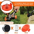 thumbnail image 4 of 3/6 Pack For Black & Decker Replacement String Trimmer Line Spool AF-100 Eater For Cordless Grass Trimmer Garden Tool, 4 of 7