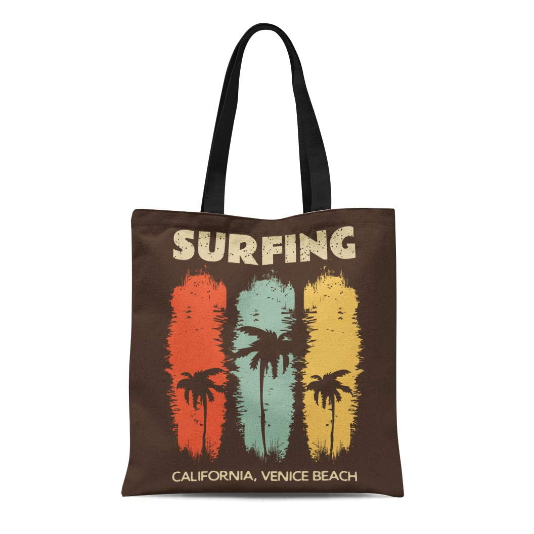 ASHLEIGH Canvas Tote Bag Surf and Surfing in Venice Beach California