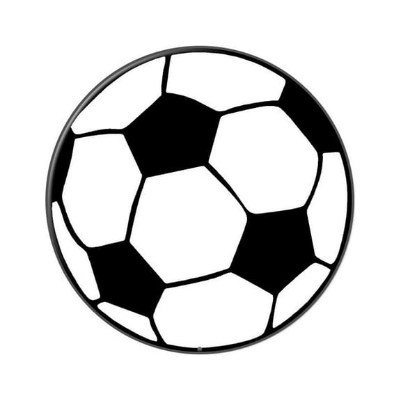 Soccer Ball Lapel Hat Pin Tie Tack Large Round