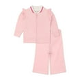 thumbnail image 2 of Paris Hilton x Monica + Andy Organic Cotton Baby Ruffle Sleeve Tracksuit, Sizes 0/3 Months-5T, 2 of 13