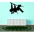 thumbnail image 1 of Design With Vinyl Artwork Soilder Hanging On Rope Military Dude Wall Decal for Family - Helmet Camouflage Ceiling Room Sticker Themed Décor - Size: 30 In x 30 In, 1 of 3