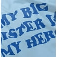 thumbnail image 5 of My Big Sister My Hero Little Sis Love Romper Boys or Girls Infant Baby Brisco Brands 18M, 5 of 7