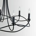 thumbnail image 3 of Chandelier 6 Light Matte Black Metal In Transitional Style 29.5 High By 22 Wide     -Traditional Installation Capital Lighting 431661Mb, 3 of 7