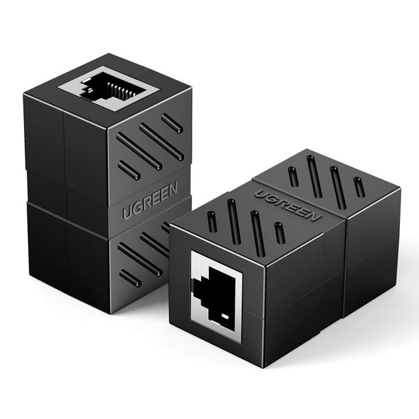 Acoplador Ethernet UGREEN RJ45 1000 Mbps Cat7/Cat6/Cat5e, paquete de 2