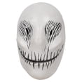 thumbnail image 2 of Máscara de esqueleto de espeluznante para toda la cara, máscara de disfraz de Skellington para carnaval, decoración de cosplay, 2 of 8