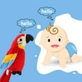 thumbnail image 2 of PARROT Enregistrement Jouet Oiseau en Peluche Doux Animal Électronique Parlant Dos Répétant R Rouge, 2 of 8