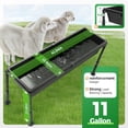 thumbnail image 3 of KOJEM 2 Pcs Livestock Feeders Water Trough 42" Long 11 Gallon with Adjustable Stand for Feeding Farm Livestock Sheep Horses Chickens Pigs and Cattle Steel+Plastic Powder Coated, 3 of 9