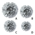 thumbnail image 2 of Billuyoard Papel gris de Pom Pom de 7,8 pulgadas para la flor de las decoraciones de las flores de papel de la fiesta de cumpleaños Kits de decoración para fiestas Gris 7.8 pulgadas, 2 of 6