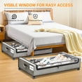 thumbnail image 3 of FOUKUS Under Bed Storage with Wheels:2 Pack Under the Bed Storage Bins, Collapsible Under Bed Storage Bags for Clothes, Sheets,Shoes,Linen-like Grey, 3 of 6
