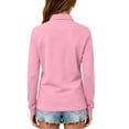 thumbnail image 7 of Unisex Kids Long Sleeve Mesh Polo Shirts Quick Dry Moisture Wicking Breathable Lightweight School Uniform Sports Wear Tops Wine 130, 7 of 7