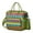 Olive-green-1, variant on Plaid & Stripes Symmetrical Cooler Bag - Rustic Style Insulated Food Storage for Travelers