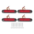 thumbnail image 1 of Luz reflectora para coche, 4 Uds., 27LED, 1200LM, IP67, impermeable, Universal, para RV, yate, furgoneta, camión, color rojo, 1 of 14