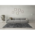 thumbnail image 3 of Ahgly Company Indoor Square Checkered Gray Modern Area Rugs, 7' Square, 3 of 4