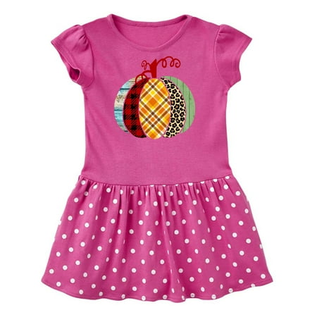 

Inktastic Pretty Patterned Pumpkin Gift Baby Girl Dress