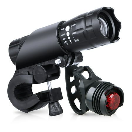 3Modes LED Bike Front Rear Tail Light Set Mountain Cycling Headlight & (Best Mountain Bike Lights Review)