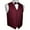 Burgundy, variant on Men's Formal, Prom, Wedding, Homecoming, Tuxedo Vest, Bow-Tie & Hankie Set in Burgundy Paisley - 2XL
