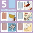thumbnail image 3 of Sekonow 6Pcs Birth Control Pill Case Holder, PU Leather Birth Control Case Sleeve Wallet with Snap and Keyring, Privacy Protection Contraceptive Medicine Holder Keychain, 3 of 7