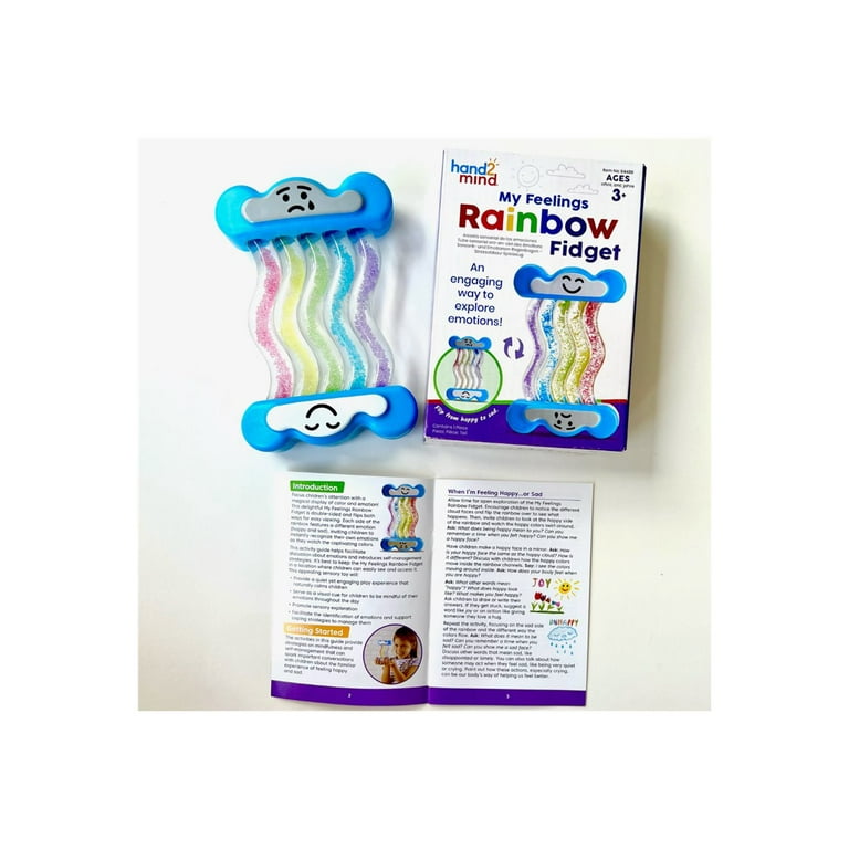 hand2mind Rainbow Sensory Fidget Tubes, Emotion Theme photo 6