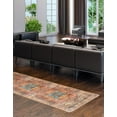 thumbnail image 5 of Unique Loom Timeless Collection Area Rug - Peter (2' x 8' Runner Rust Red/Blue), 5 of 9