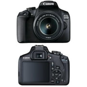 Canon EOS 2000D (Rebel T7) DSLR Camera Bundle: Includes 18 to 55mm Zoom Lens + 128GB Card + Backpack + Tripod + 3 Pieces Filter Kit and More (International Version)