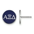 thumbnail image 1 of Sterling Silver Rh-plated LogoArt Alpha Xi Delta Enameled Post Earrings, 1 of 2