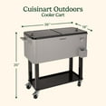 thumbnail image 3 of 80 Qt. Outdoor Cooler Cart, 3 of 11