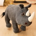 thumbnail image 4 of pitrice Jouet en Peluche Rhinocéros Mignon Peluche Douce Poupée Animal Jouet pour Enfants Poupée Rhinocéros Cadeau No.3, 4 of 6