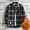 Black, variant on Mens T Shirts,Men's Plush Thick Warm Plaid Shirt Autumn And Winter Jacket