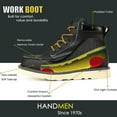 thumbnail image 3 of HANDMEN Men's 6" Soft Toe Slip Resistant Anti-puncture Lightweight EH Work Boots, VB304, 10, 3 of 6