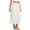 White, variant on SRZYMJ Women's Satin Half for Skirts Lace Extender Maxi Underskirt Non-Cling Long for Under Dresses