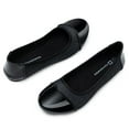 thumbnail image 4 of Alpine Swiss Kelly Cap Toe Ballet Flats Two Tone Comfortable Slip On Flat Shoes, 4 of 6
