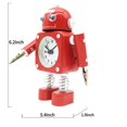 thumbnail image 3 of Reloj despertador de dormitorio Saytay, reloj despertador robot, reloj de escritorio para decoración del hogar de estudiantes (hy), 3 of 4