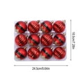 thumbnail image 6 of Christmas Ornaments Christmas Decoration Santa Claus Decoration Colorful Ball Tree Pendant 12 Sets Of Christmas Decoration Balls, 6 of 6