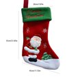 thumbnail image 3 of Christmas Snowman Stocking Bag, Gift Bag Ornament Pendant with Festive Design and Classic Style, Tree Hanging for Home, Fireplace, Holiday, Party, Seasonal, Gift, Decor, Green, 3 of 7