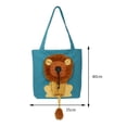 thumbnail image 3 of Bolsa Lion Pattern Cat Dog Carrier Bags de viaje saliente de lona suave para amantes de las mascotas Ndcxsfigh Para Estrenar, 3 of 5