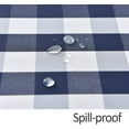 thumbnail image 5 of Checkered Rectangle Tablecloth Water Resistance Wrinkle Free Spillproof Heavy Weight Gingham Plaid Table Cloth for Buffet Banquet Parties Event Holiday Dinner, 60 x 84 Inch Navy and White, 5 of 5