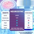 thumbnail image 4 of Neurosync Advanced Formula Brain Support Pills Maximum Strength Supplement Neuro Sync 120 Capsules, 4 of 8