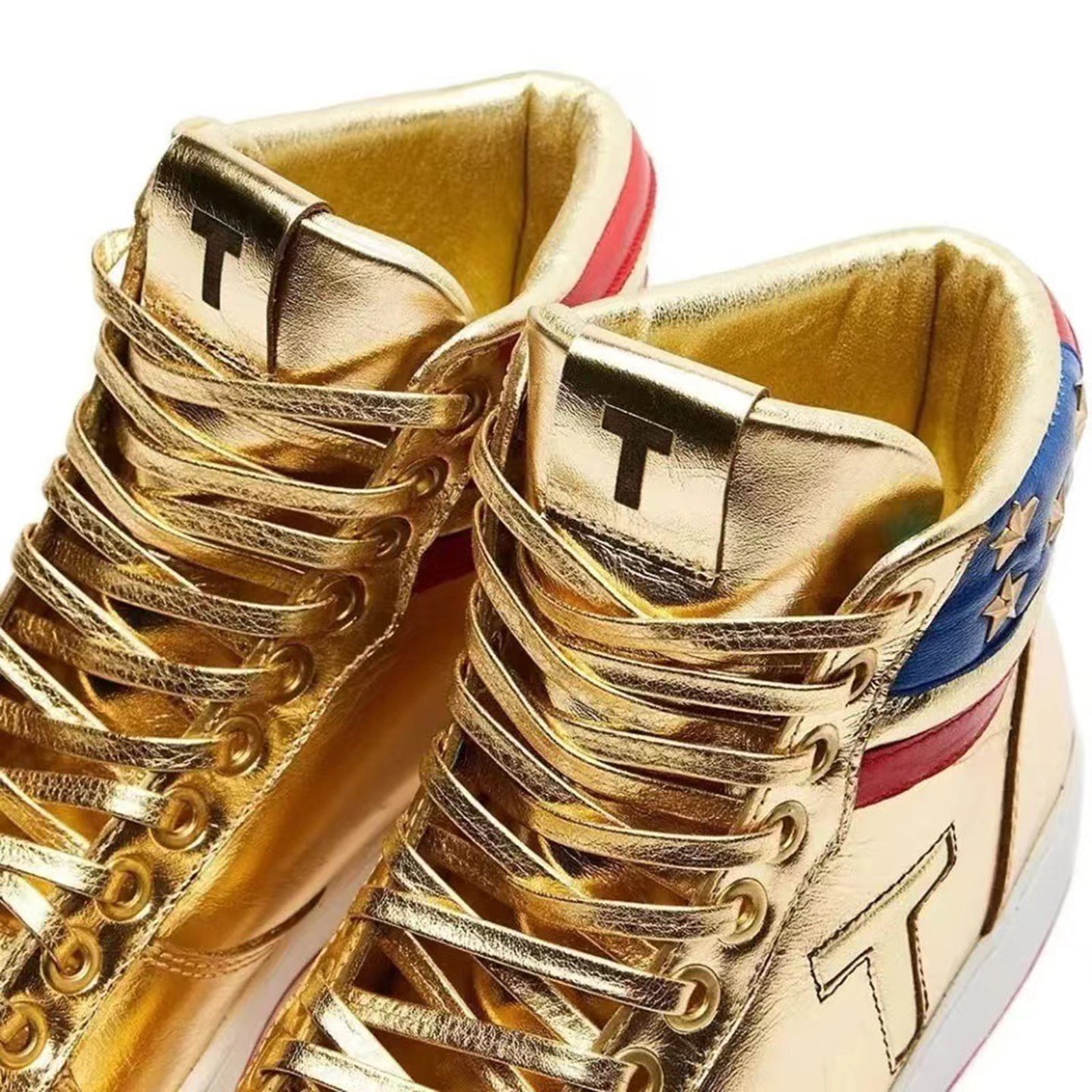 gold high top sneakers