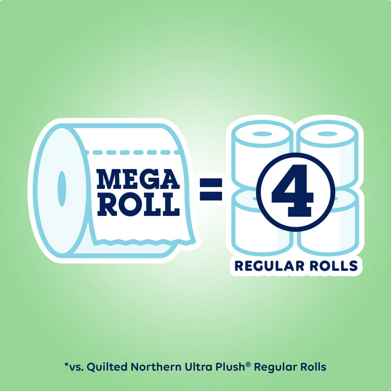 QUILTED NORTHERN ULTRA PLUSH® TOILET PAPER, 9 MEGA ROLLS