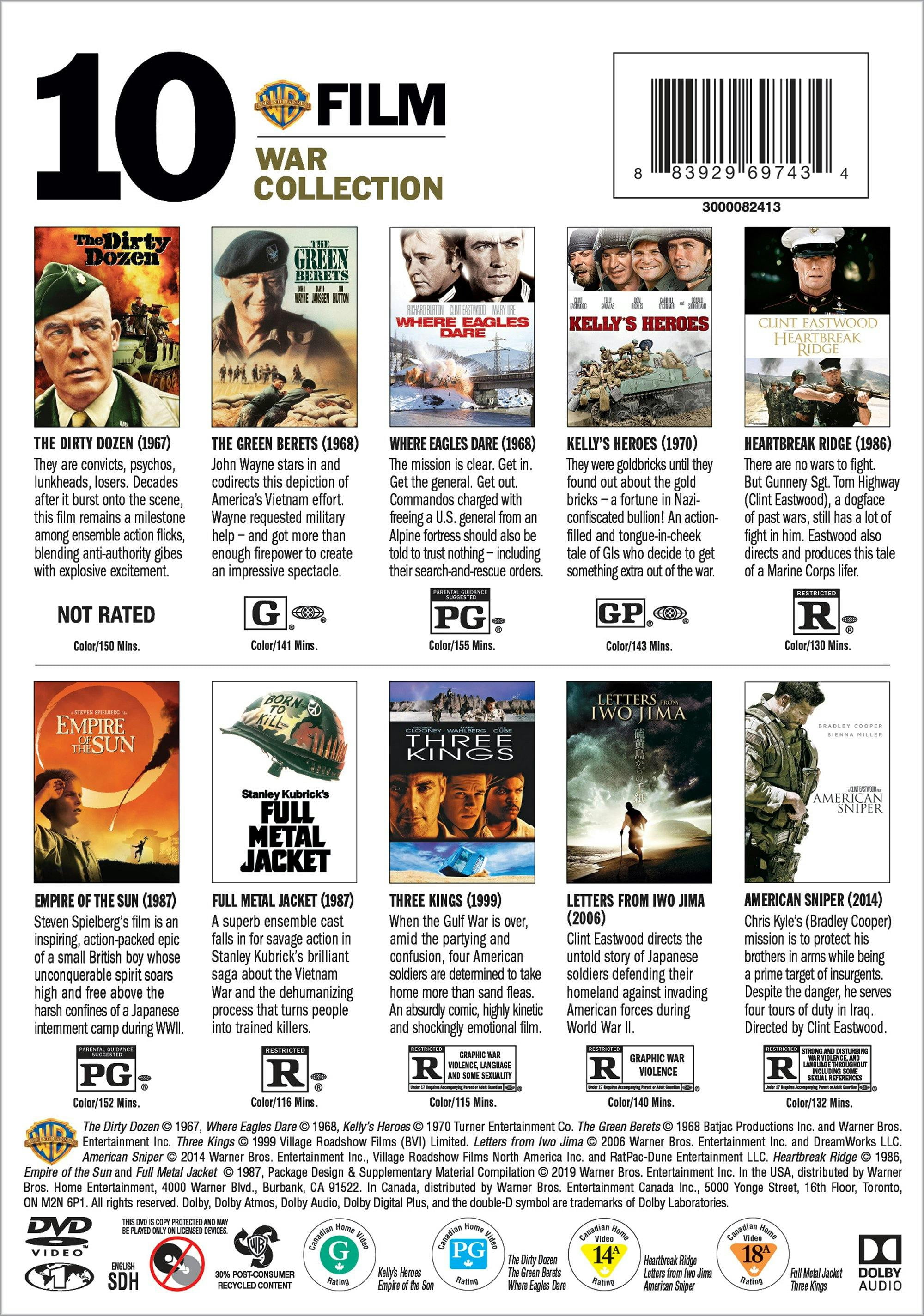 WB 10-Film War Collection (DVD), Drama, Warner Bros.