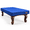 Midnight Blue-6.5 FT - (84"L × 48"W × 8"H), variant on Brown 9 FT - (112"L × 62"W × 8"H) Heavy Duty Leatherette Billiard Table Cover