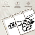 thumbnail image 6 of Elephant Stock Linear Paws Ii Wall Art - Horizontal Multi Panel Canvas - Living Room Wall Decor - Animal Multi Panel - White And Black Decor By Jennifer Paxton Parker - 38" x 24", 6 of 8