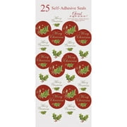 Great Papers Holiday Seals Christmas Holly 50/Count (2012343PK2)