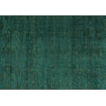 thumbnail image 1 of Ahgly Company Indoor Rectangle Abstract Turquoise Blue Modern Area Rugs, 2' x 5', 1 of 4
